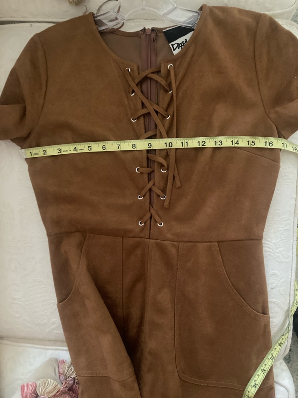 Faux suede dress - Picture 9 of 10
